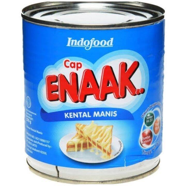 

Susu Kental Manis Cap Enaak putih 370g, pouch putih 545g & coklat 370g