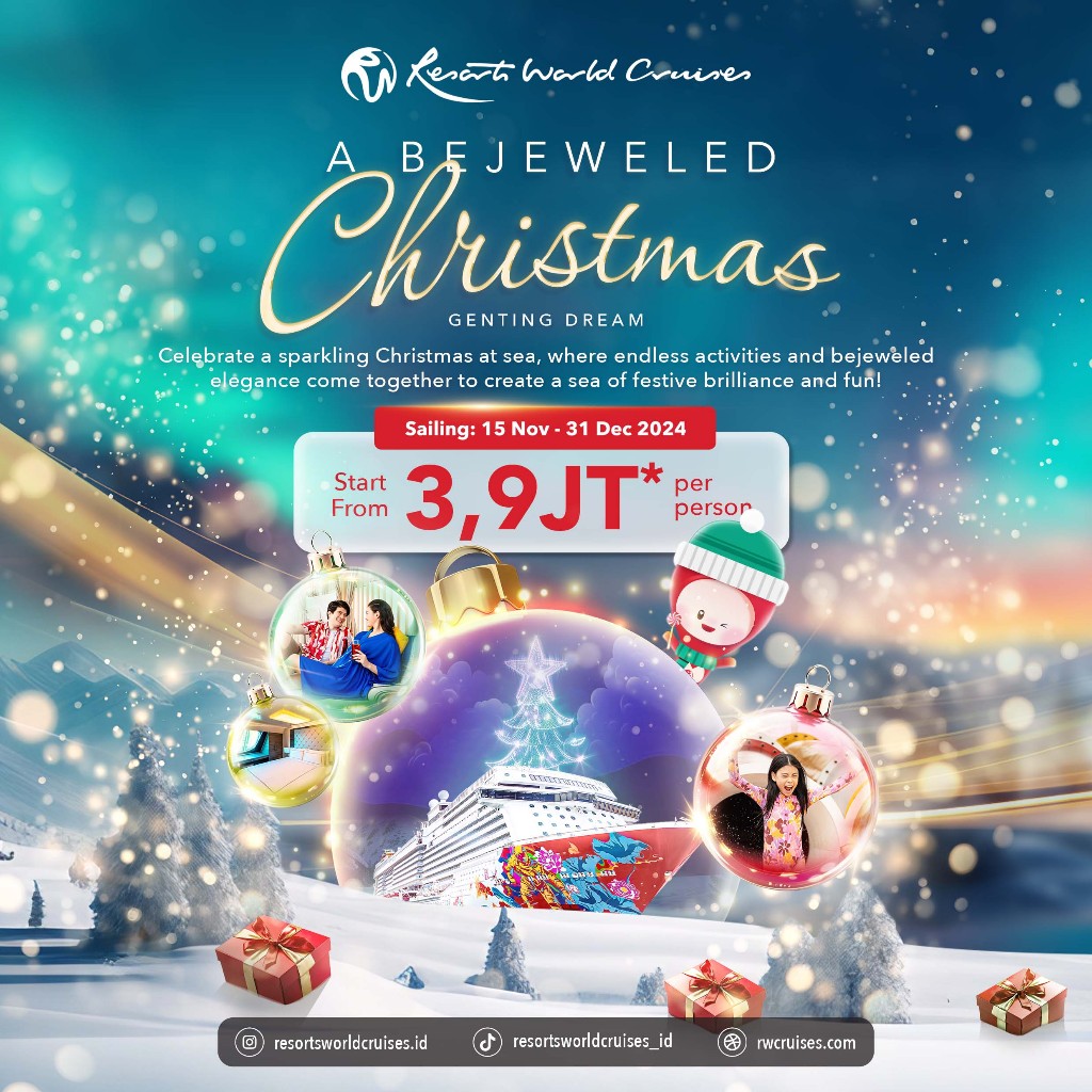 PROMO Cruise Genting Dream - Black Friday/Bejewelled Christmas