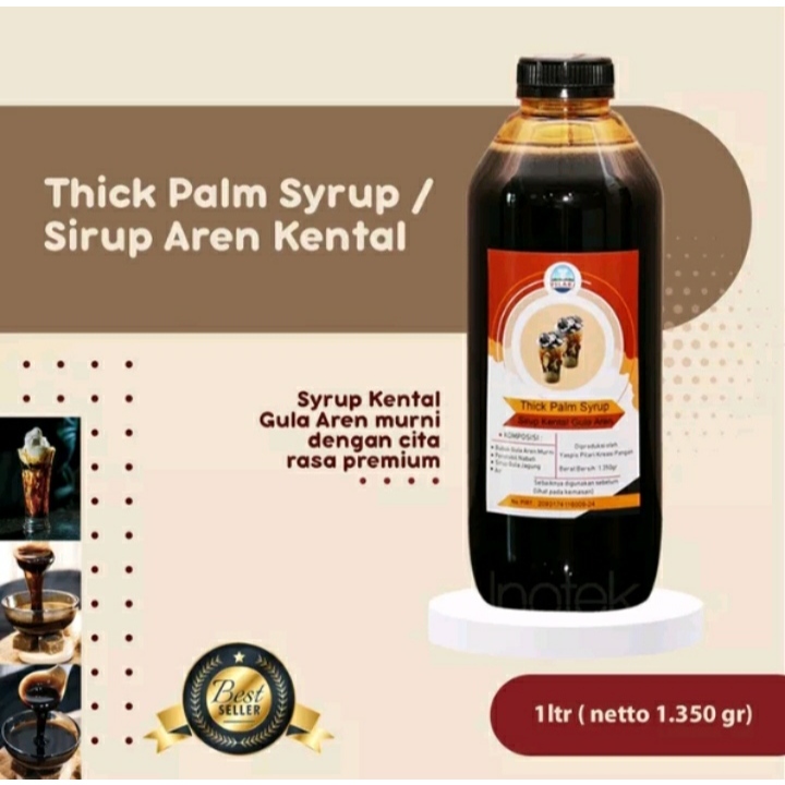 

thick plam syrup sirup gula aren cair kental manis premium brown sugar liquid bahan minuman jelly boba signature milk khas taiwan 1liter