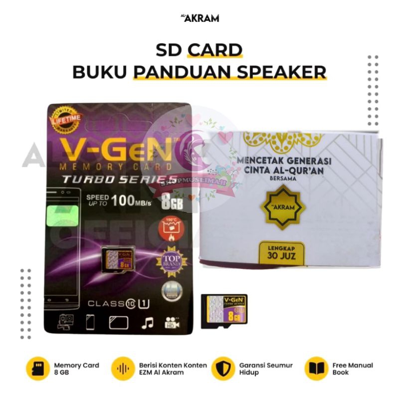 MEMORY CARD DAN BUKU PANDUAN SPEAKER TRAVELLER MINI DAN ULTIMATE AL AKRAM