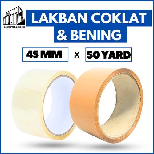 

Lakban Bening Coklat 2 Inch 100 Yard 45mm 48mm 2" 100Y Tape Plakban Isolasi Online Shop