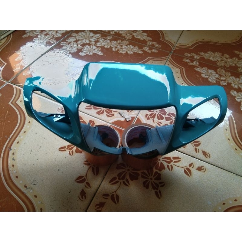 batok kepala depan Yamaha Fiz R hijau tosca