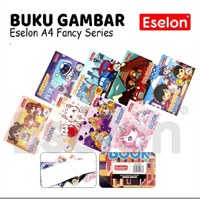 

BUKU GAMBAR FANCY ESELON A4 /DRAWING BOOK A4 ESELON (1 BUKU)
