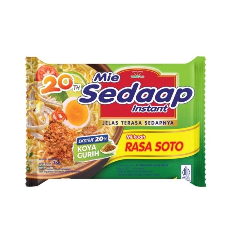 

Mie Sedaap Soto/Mie Instant 75gr