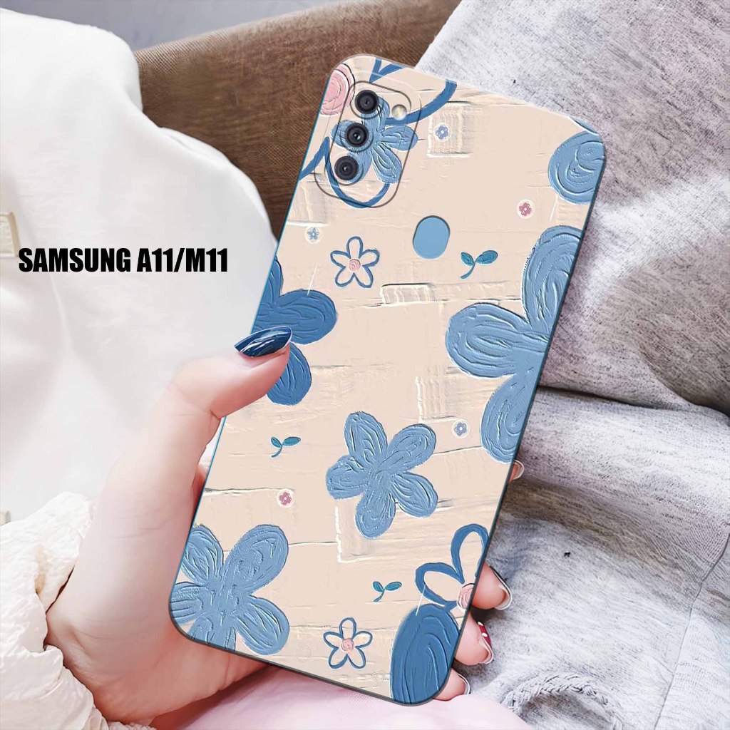 Case Hp - Samsung A11/M11  - Casing Hp - Samsung A11/M11  - Internal.Id  - Case Motif Bunga - Fashio