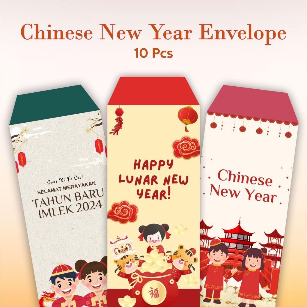 

(ISI 12 PCS) Angpao Imlek Motif Karakter Anak Desain Unik / Angpao Imlek Umum Ukuran Panjang / Angpao Imlek / Amplop Lebaran Cina / Gong Xi Fa Cai / Hong Bao Merah / Ampau Sincia Amplop Merah Murah / Amplop Cny Chinese New Year