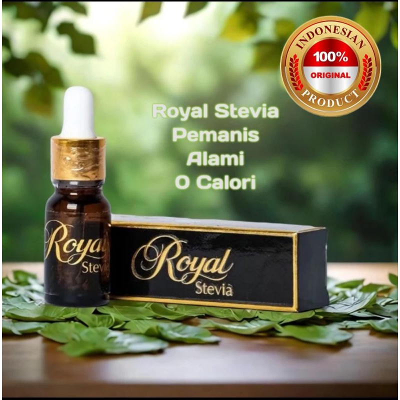

Gula Stevia Cair Royal stevia 15 ml Pemanis Alami Tanpa Kalori