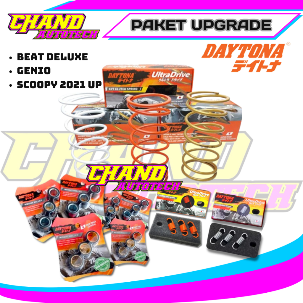 PAKET UPGRADE CVT DAYTONA GENIO BEAT DELUXE SCOOPY 2021UP PAKET KIRIAN DAYTONA PAKET CVT DAYTONA