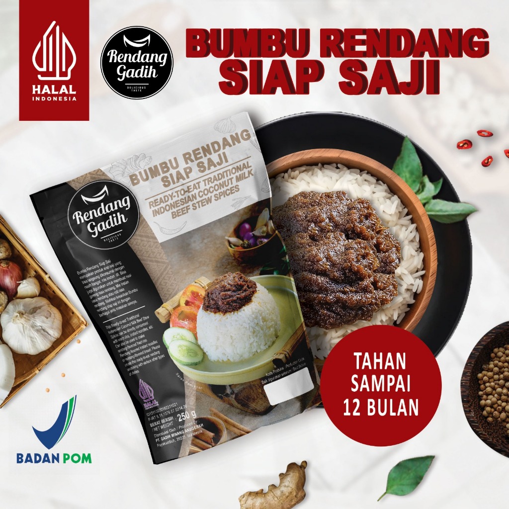 

Rendang Gadih - Bumbu Rendang Siap Saji
