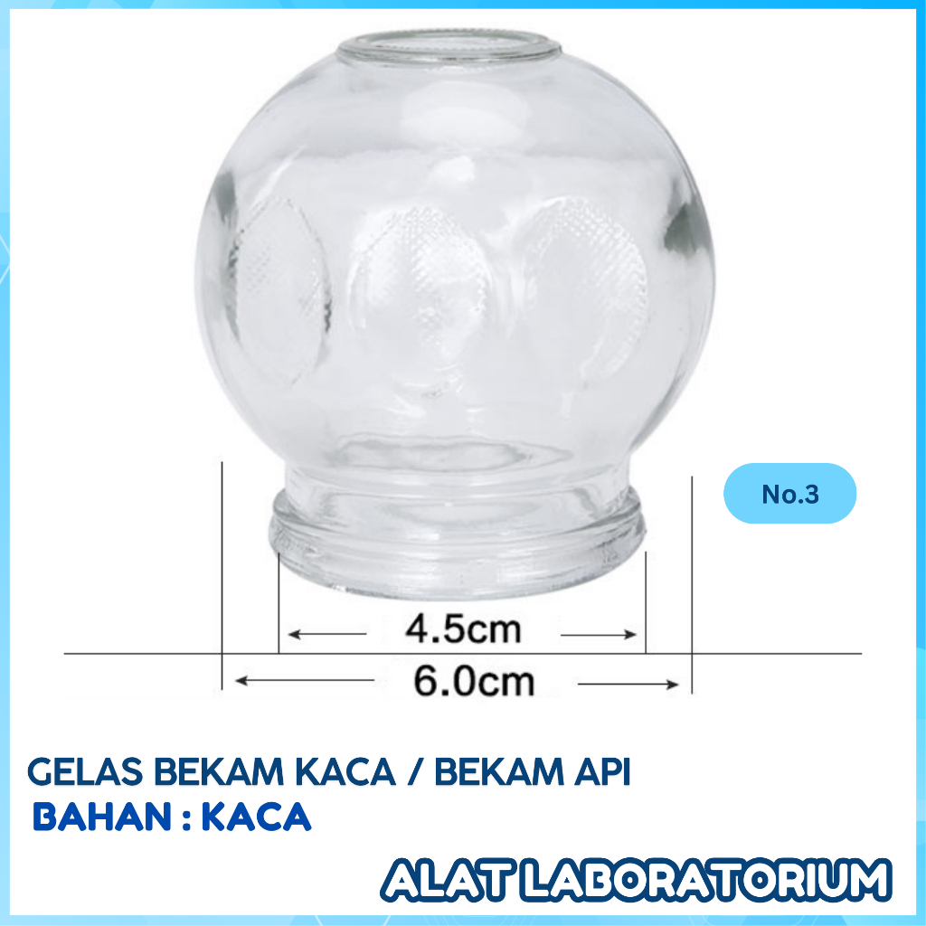 GELAS BEKAM API / GELAS BEKAM KACA / CUP BEKAM API /  ALAT TERAPI BEKAM PUNGGUNG #3