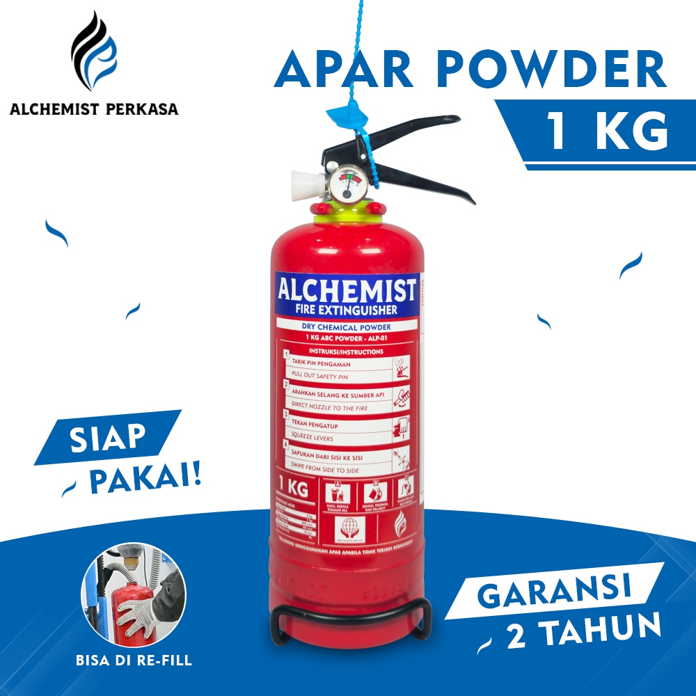 APAR 1 KG Isi ABC Powder - Full Set - Siap Pakai