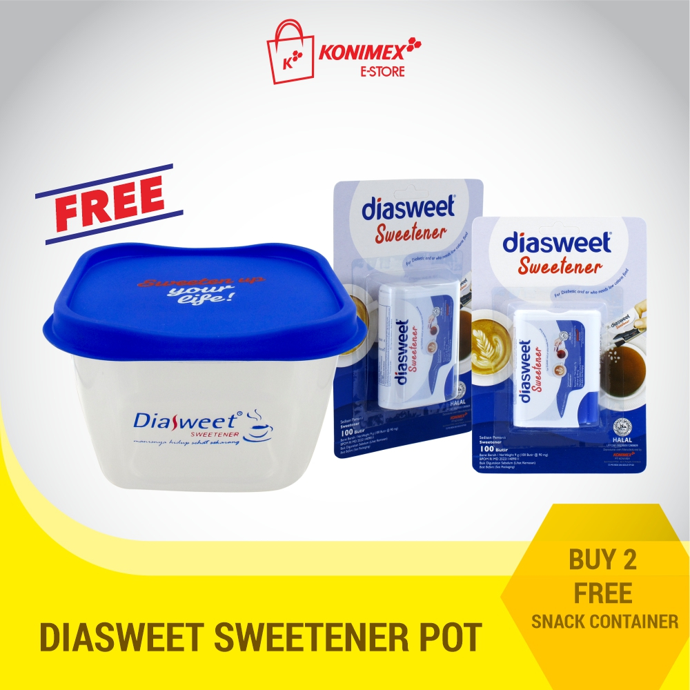 

Diasweet Sweetener Pot Paket Bonus Lunch Box