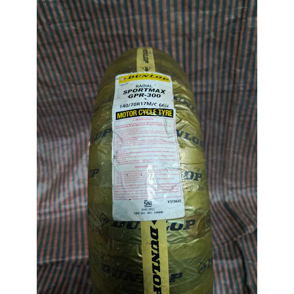 Ban Belakang Dunlop Tubeless Ring 17 Murah Ban Luar Motor Ukur 140/70-17