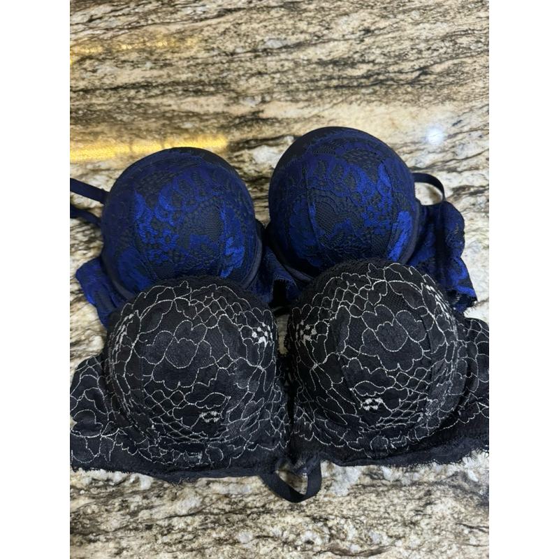NEW ORI Cheap La Senza Bra Hello Sugar black navy 34B