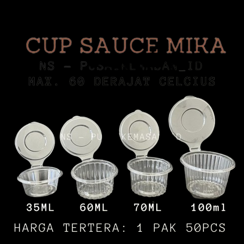 Mika Puding 35 ml / Tempat Puding / Cup Puding / Cup Sambal / Cup Mayonaise- mika 35 ml