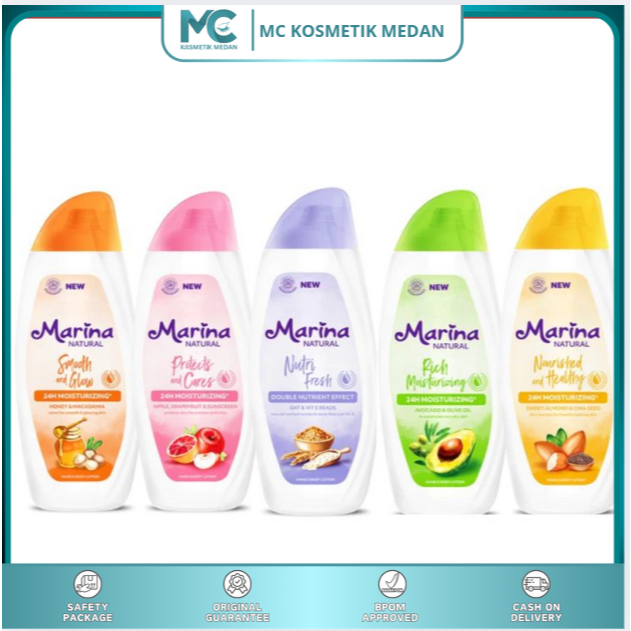 MARINA-Marina NATURAL Hand & Body lotion 190ml