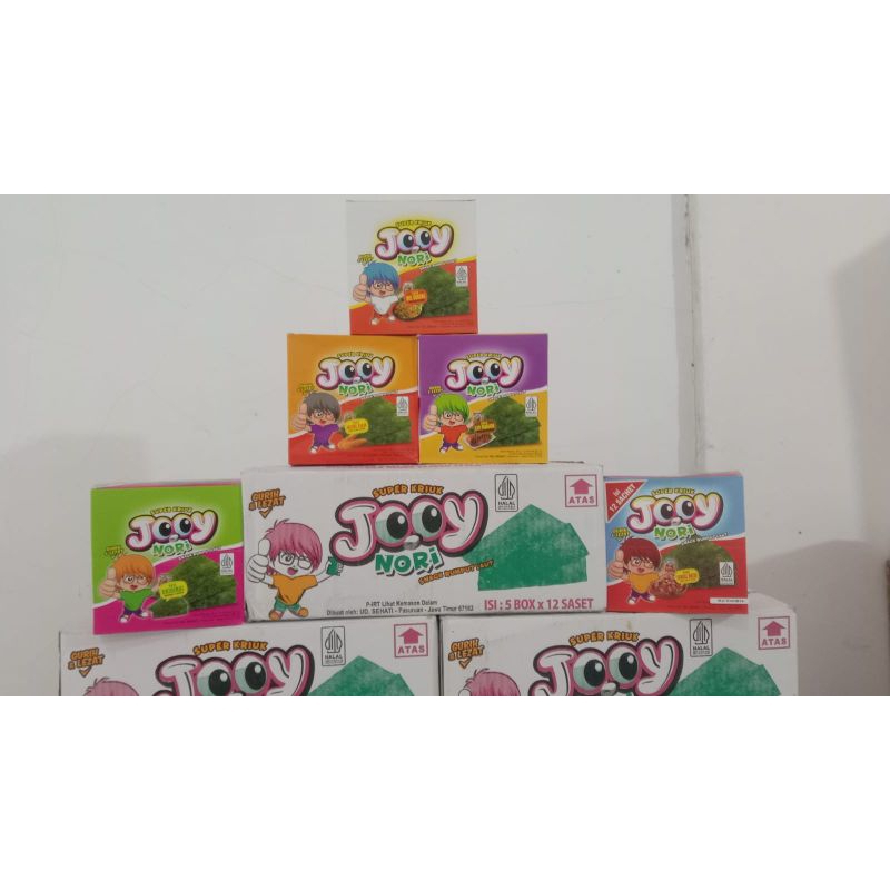 

JOOY NORI SNACK RUMPUT LAUT SUPER KRIUK (1DUS ISI 5KOTAK)