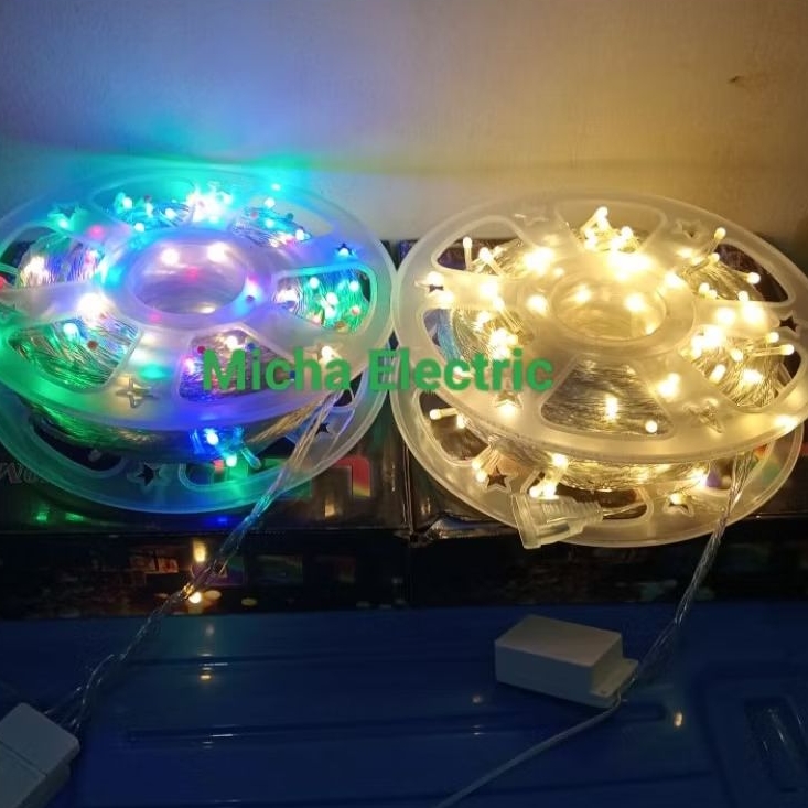 Lampu Natal Kabel Bening 50M Outdoor/ Lampu Hias Pohon Natal 50M Outdoor