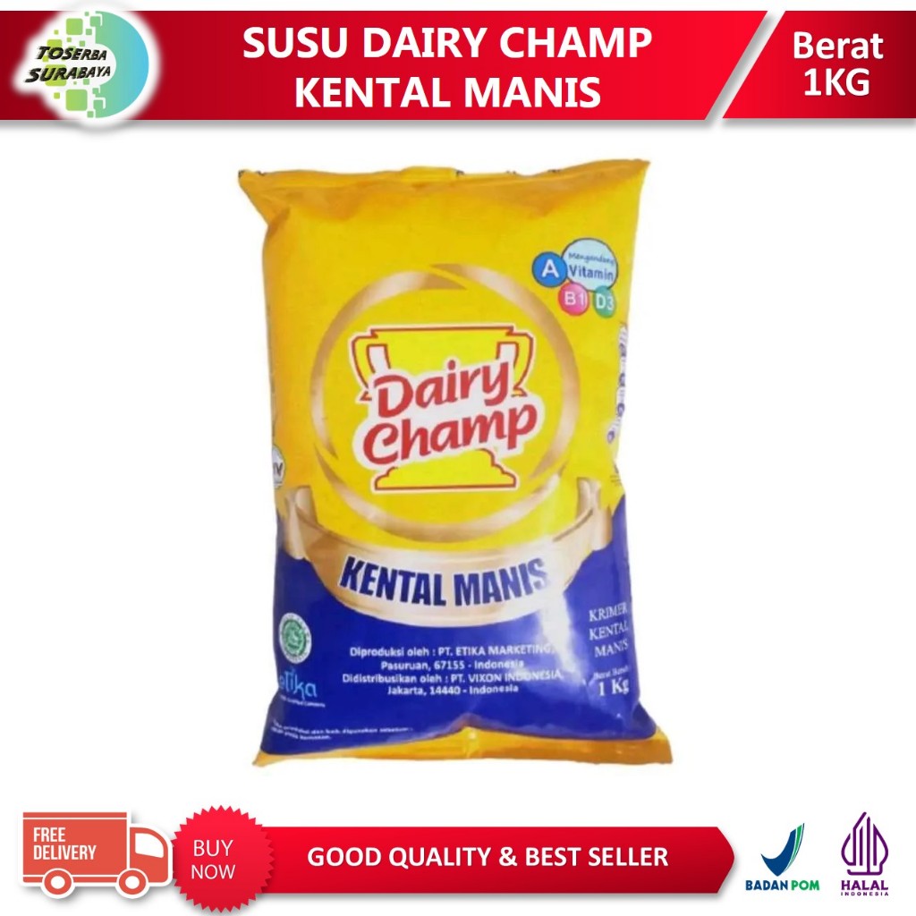 

Susu DAIRY CHAMP Kental Manis 1KG - Sweetened Creamer (SKM)