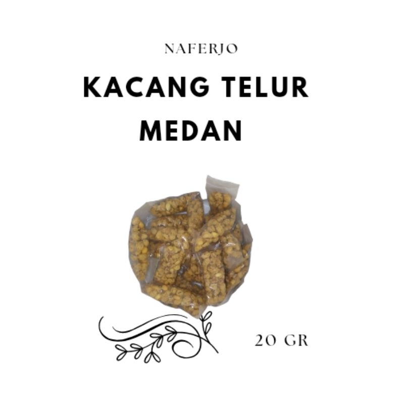 

KACANG TELUR MEDAN 20GR.... NAFERJO