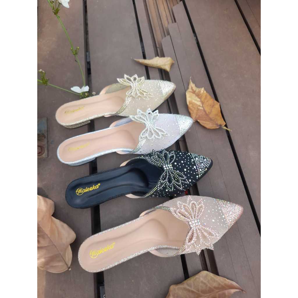 Sendal wedding wanita pesta custom size jumbo 41 42 43 44 45