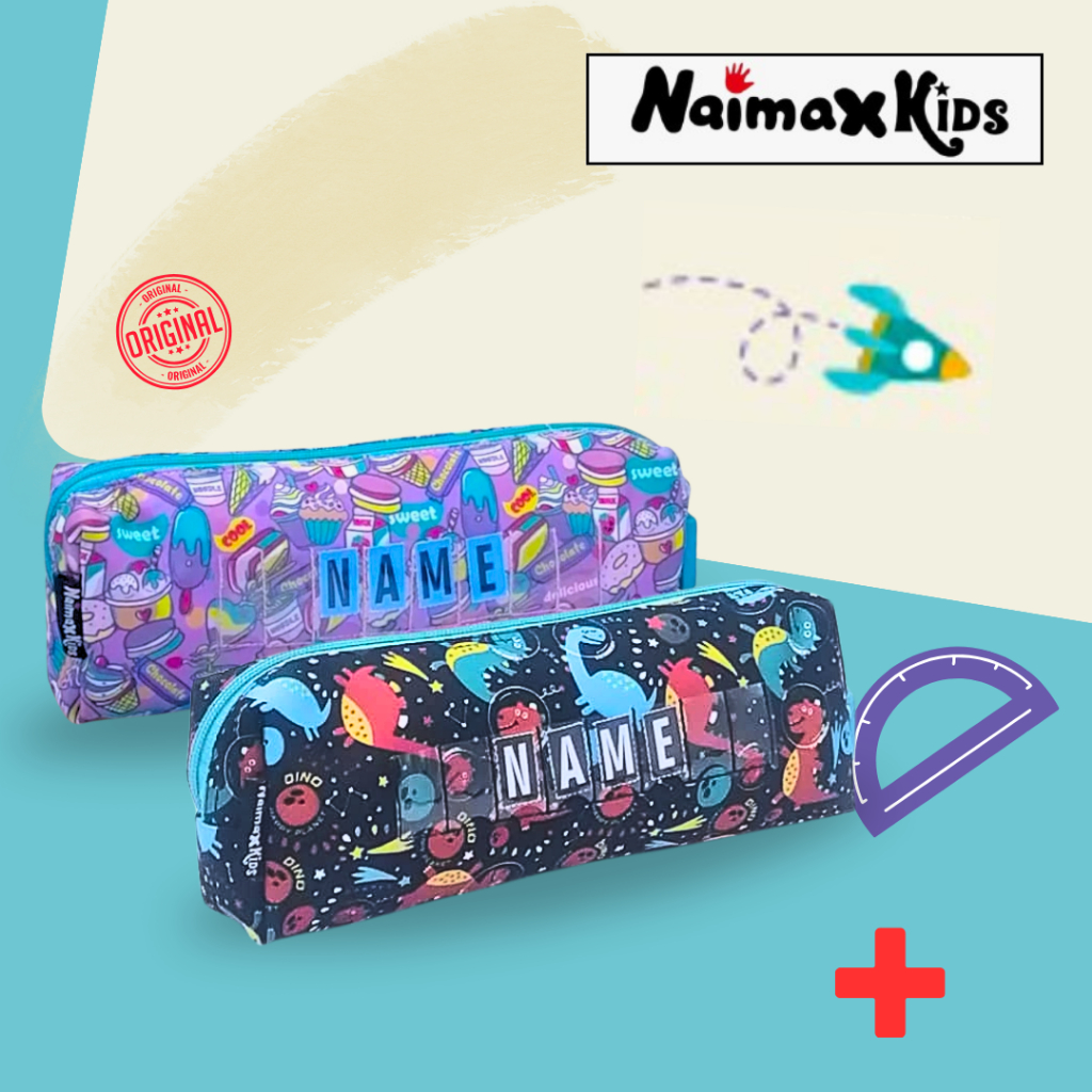 

Pencil Case Custom Nama | Naimax kids Pencil case premium Laki Laki perempuan