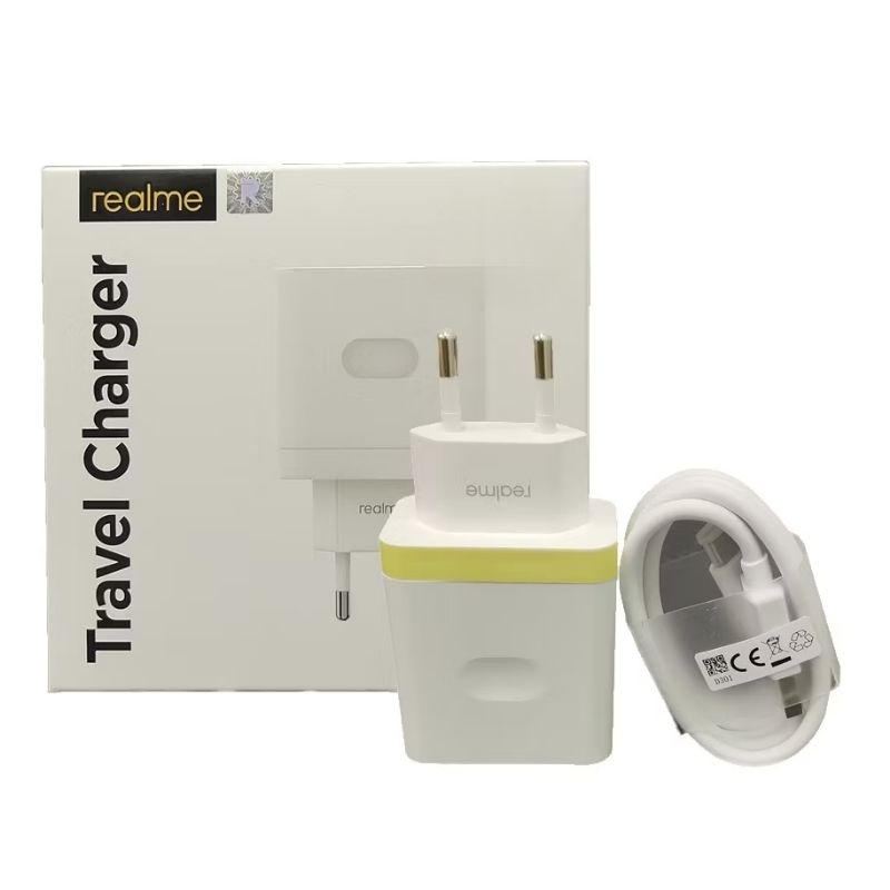 Charger Carger HP Realme C17 C25 C35 Super DART VOOC Fast Charging 33W | Casan Adaptor 33W + Kabel T