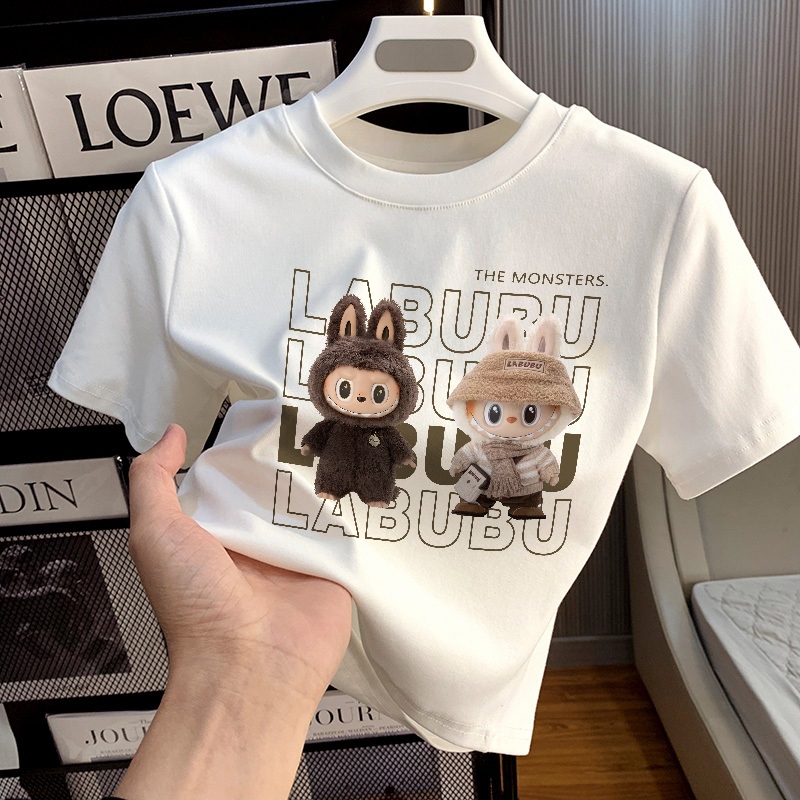 XiaozhaiNv crop top jumbo baju crop wanita korea kaos cewek kekinian baju wanita kekinian baju cewek