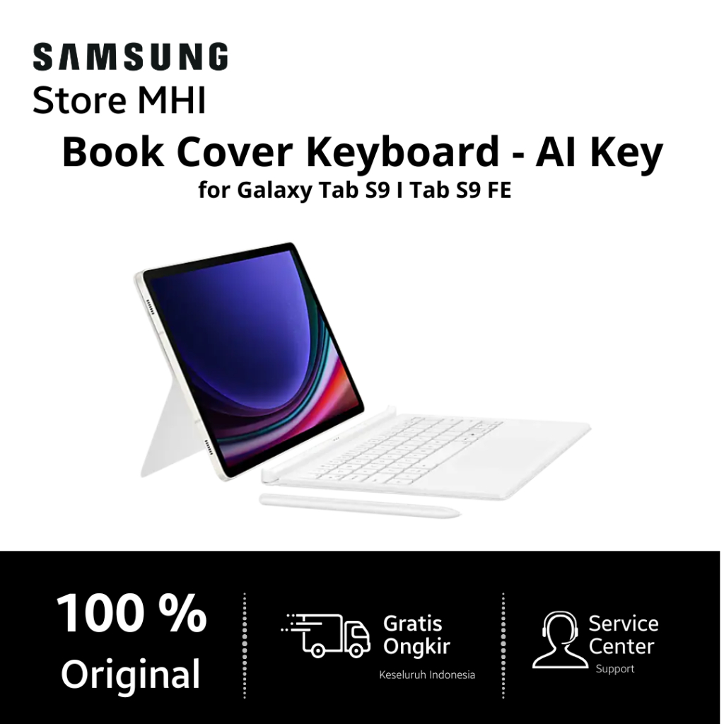 Samsung Book Cover Keyboard Tab S9 / Tab S9 FE - AI Key