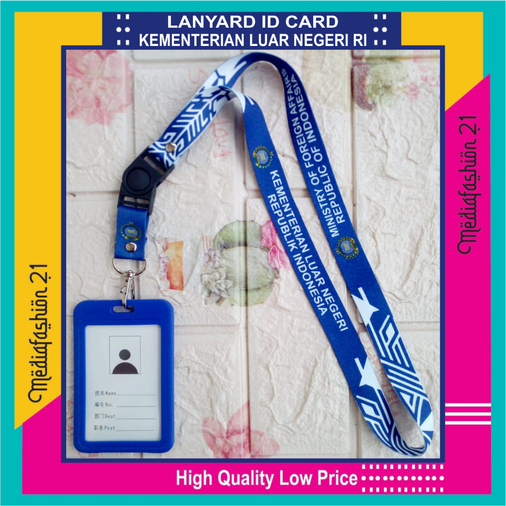 

Lanyard Tali Gantungan ID Card KEMLU (Kementerian Luar Negeri Republik Indonesia)