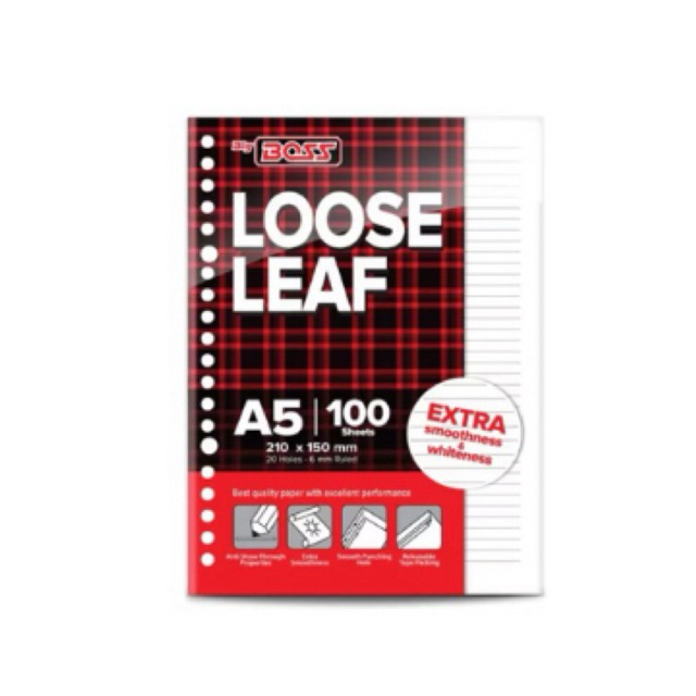 

BIG BOSS A4 Loose Leaf 100 Lembar