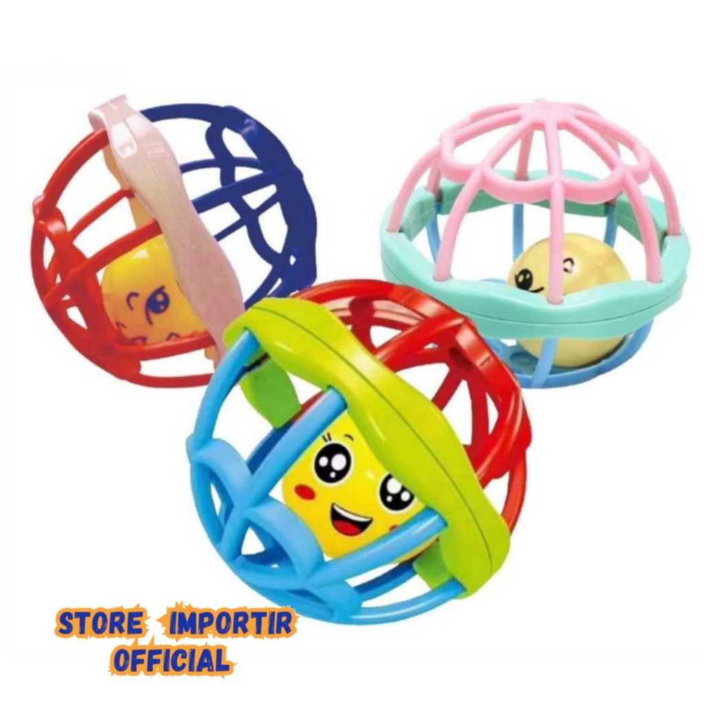 Mainan Bayi Bola Kerincingan Baby Teether Rattle YB 25 | Mainan  Kerincingan Bayi Ball Cocok Buat Si