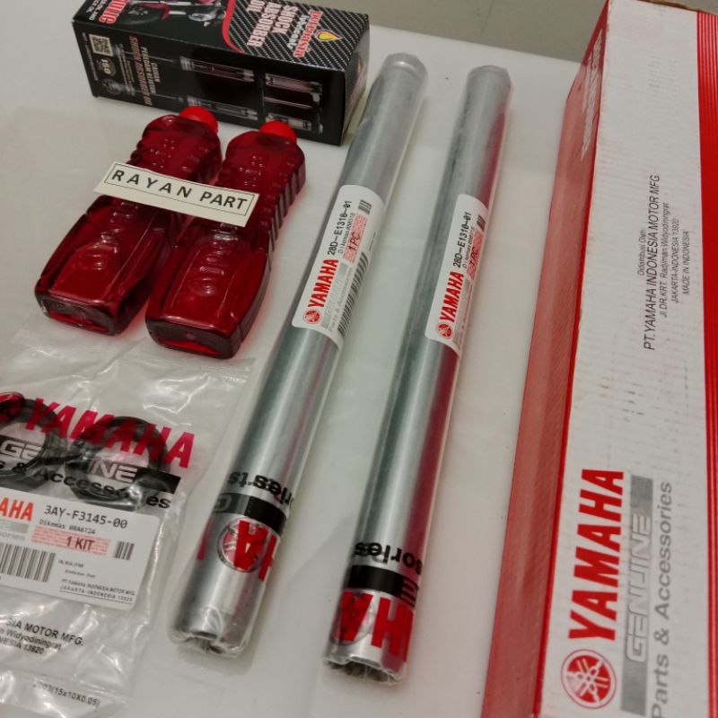 AS SHOCK DEPAN YAMAHA (28D) MIO SMILE MIO SOUL FINO FI X-RIDE 115 SOK+SIL+OLI SEPASANG
