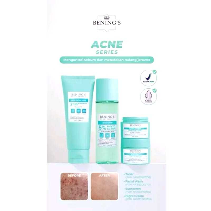Paket Acne Bening Skincare Dr. Oky Pratama || Bening's Skincare Clinic || Acne Bening Skincare clini