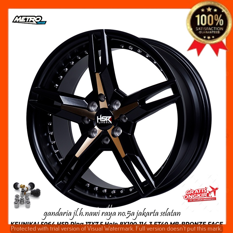 VELG PELEK RACING R17 RING 17 UNTUK MOBIL BRIO JAZZ AGYA AYLA SIGRA CALYA SIRION AVANZA XENIA LIVINA