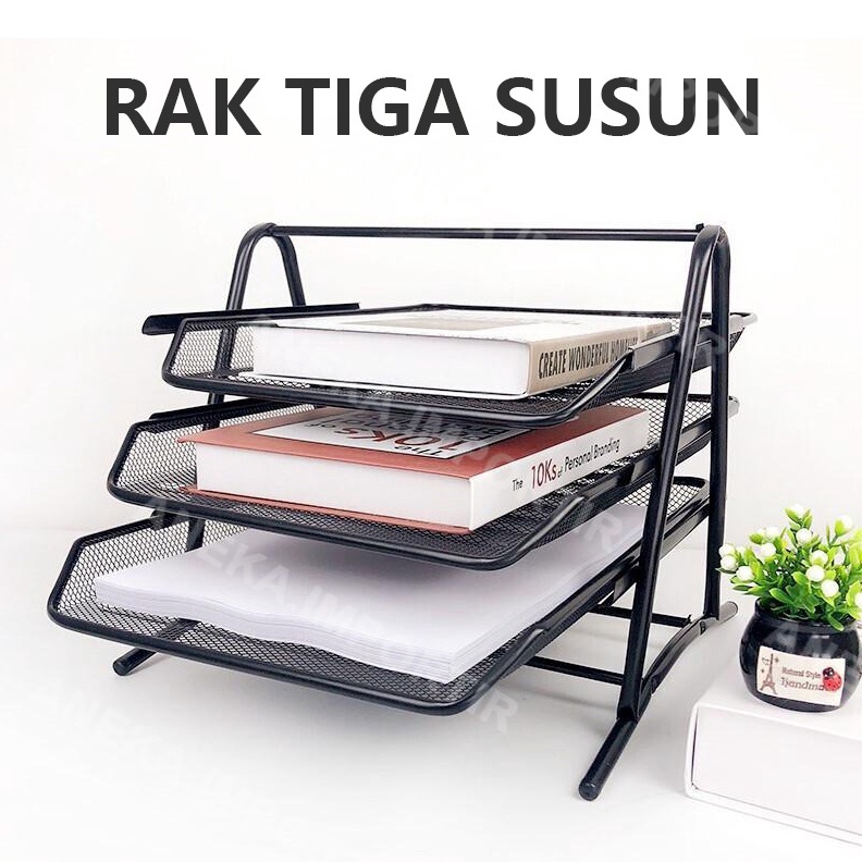 KODE C94H Rak Kertas Dokumen Surat 3 Susun  Paper Document Letter Tray 3 Tier