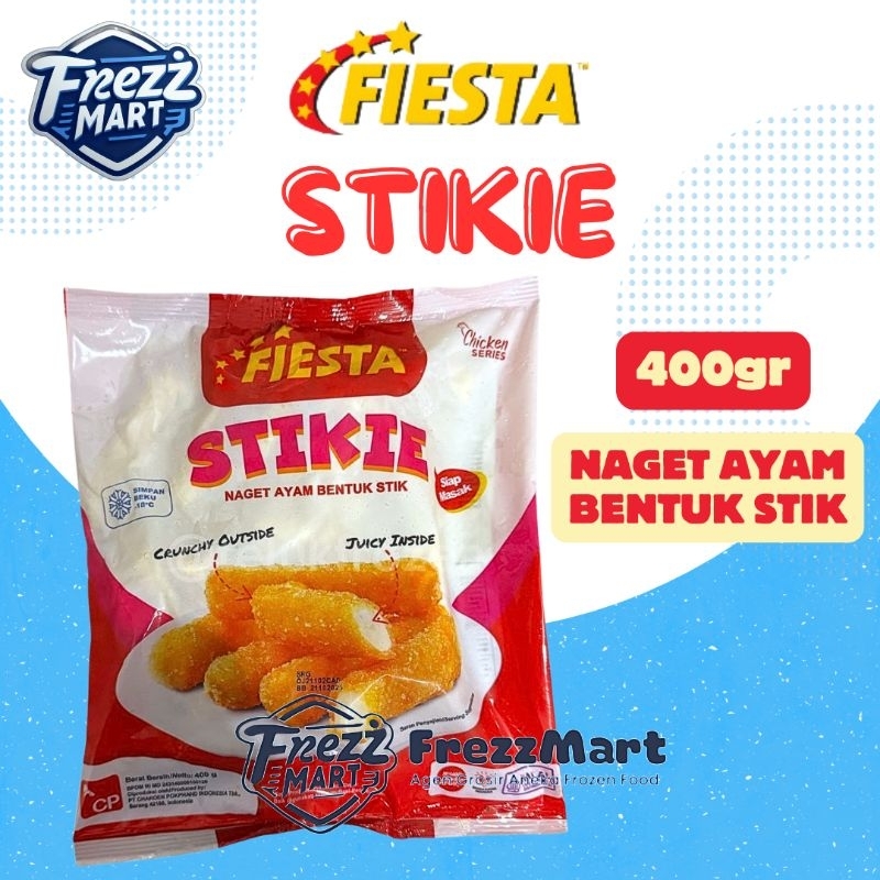 

Fiesta Stikie 400gr Chicken Nugget Naget Ayam bentuk Stik Beku Frozen Food