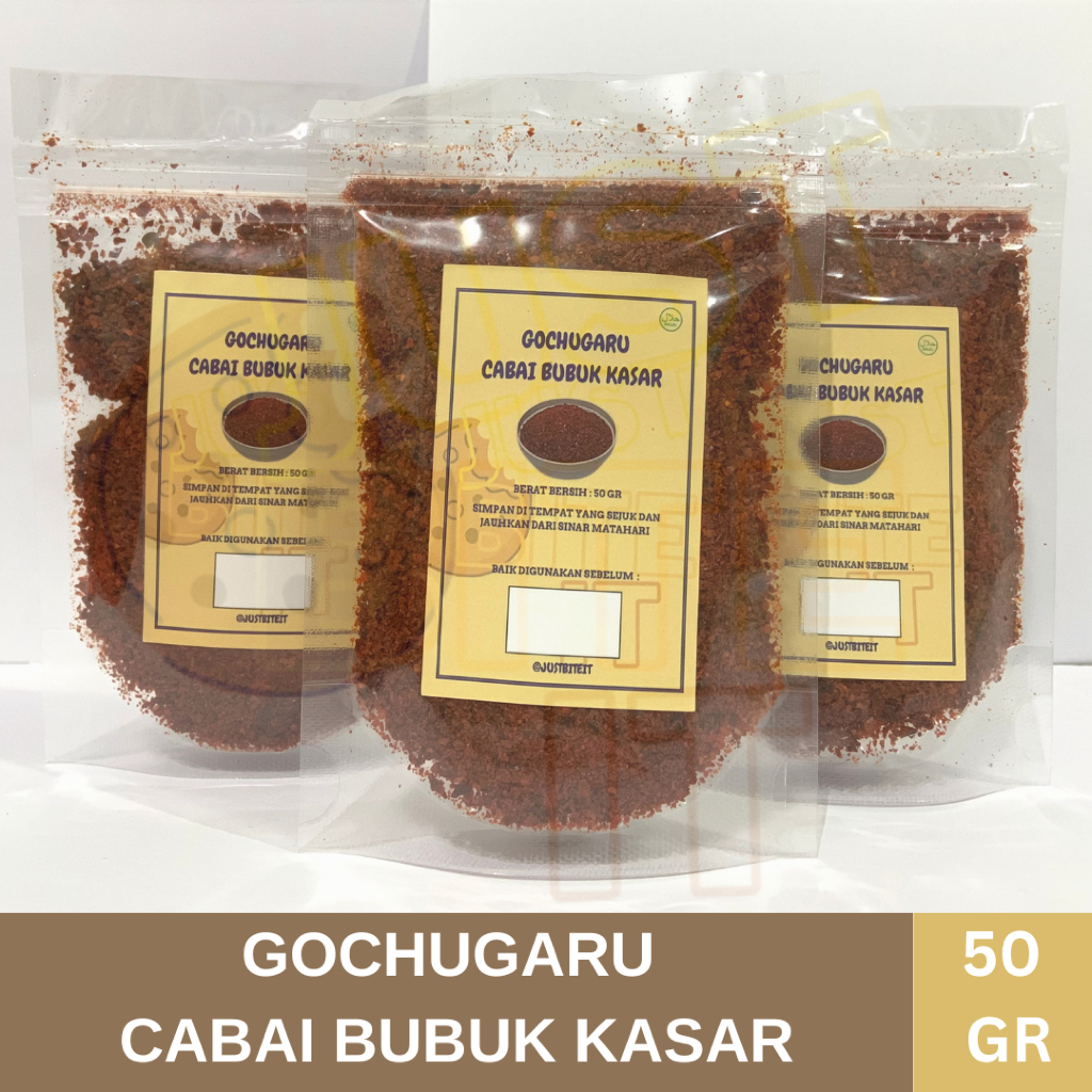

GOCHUGARU CABAI BUBUK KOREA KASAR-50 GR - BUBUK CABAI POWDER HALAL KASAR