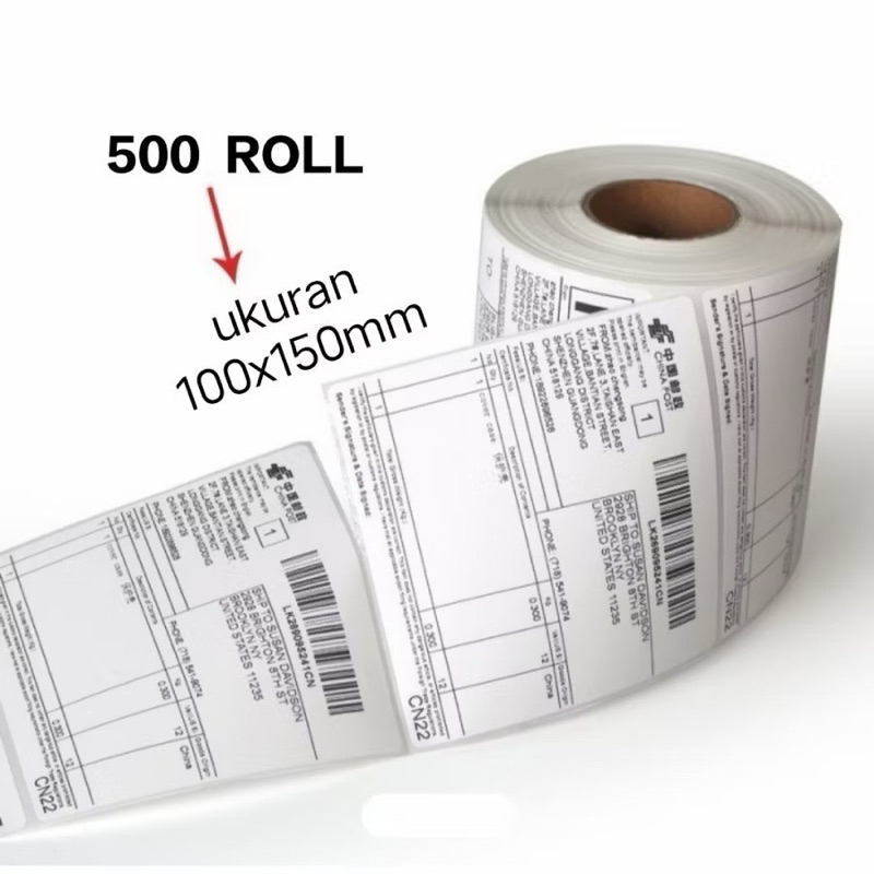 

SLM7 Kertas Thermal 100 x 150 Isi Label Thermal Isi Pcs Label Barcode 100 x 150