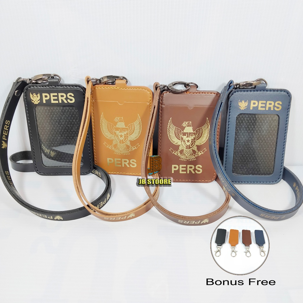 

Tempat Id Card PERS Kulit / Id Card Holder Pers Wartawan Gantung / name tag pers wartawan tali kulit