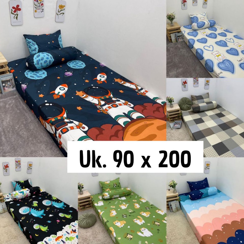 Grosiran SPREI SINGLE AESTHETIC 9x2 NOMER 4  SPREI HOMEMADE Tinggi 2cm  SPREI SINGLE BED ANAK KOS