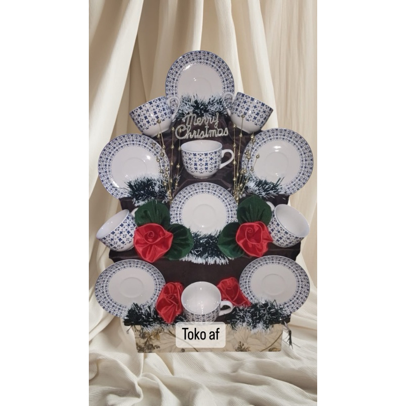 

parcel tea set natal/parcel hampers CNY/parcel cangkir/parcel piring/parcel keramik/parcel pecah belah