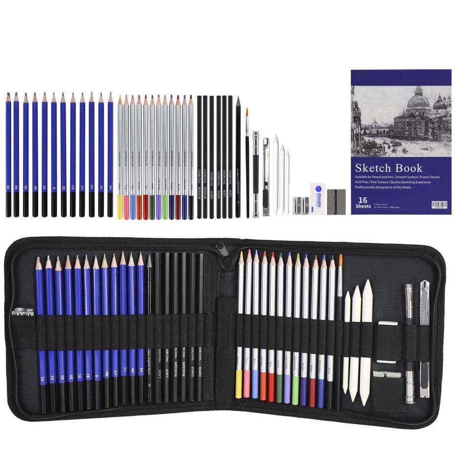 

Kualitas Puas 417798 Set Alat Gambar Lukisan Pensil Berwarna dan Buku Sketsa