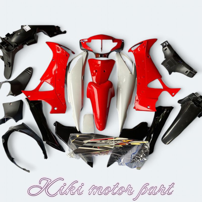 Full body halus kasar Supra x 125 lama 2005 - 2006 Merah Putih