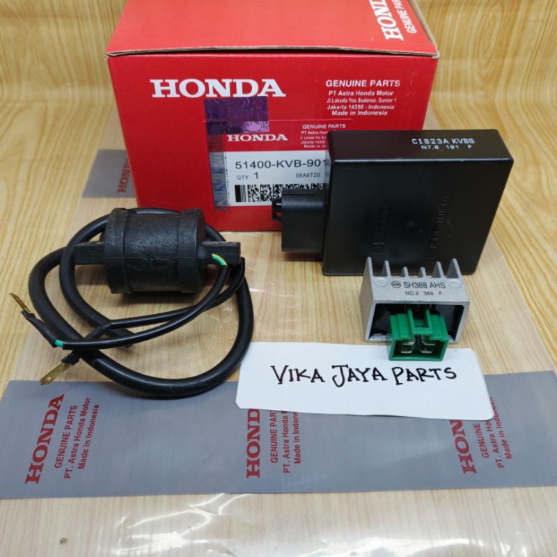 PAKET 3ITEM KVB CDI KOIL KIPROK REGULATOR HONDA VARIO 110 KARBU LAMA ORI