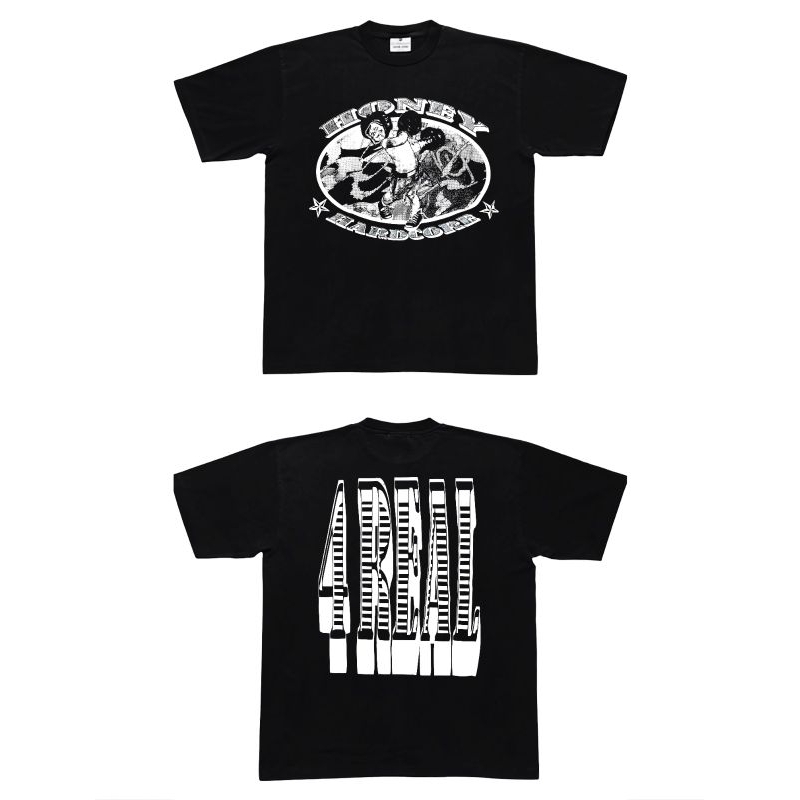 Honey Hardcore - Tshirt black New Merch/kaos band Honey hardcore