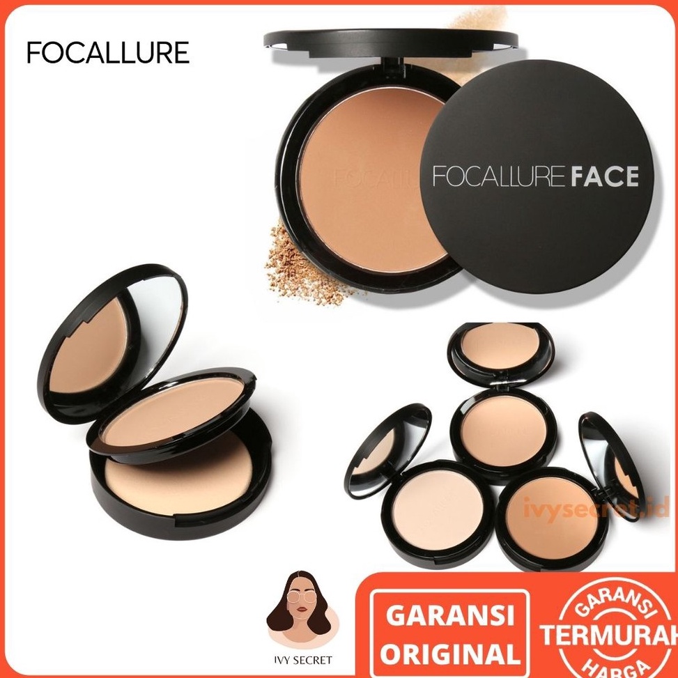 Best Product Focallure Pressed Powder Focallure Powder Focallure Compact Powder Bedak Focallure Beda