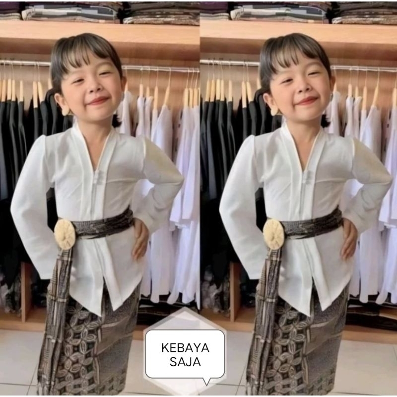 Kebaya kringkel airflow anak perempuan/kebaya anak bali