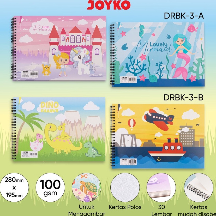 

Kirim Langsung Buku Gambar Drawing Book Joyko DRBK3A B
