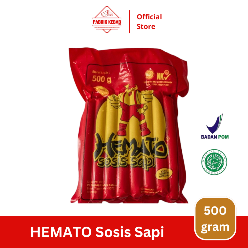 

HEMATO Sosis Sapi 500 Gram - Sosis Bakar Daging Sapi